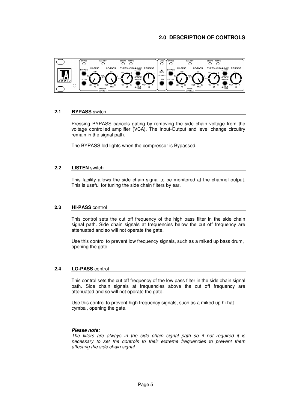 LA Audio G400 User Manual | Page 5 / 14