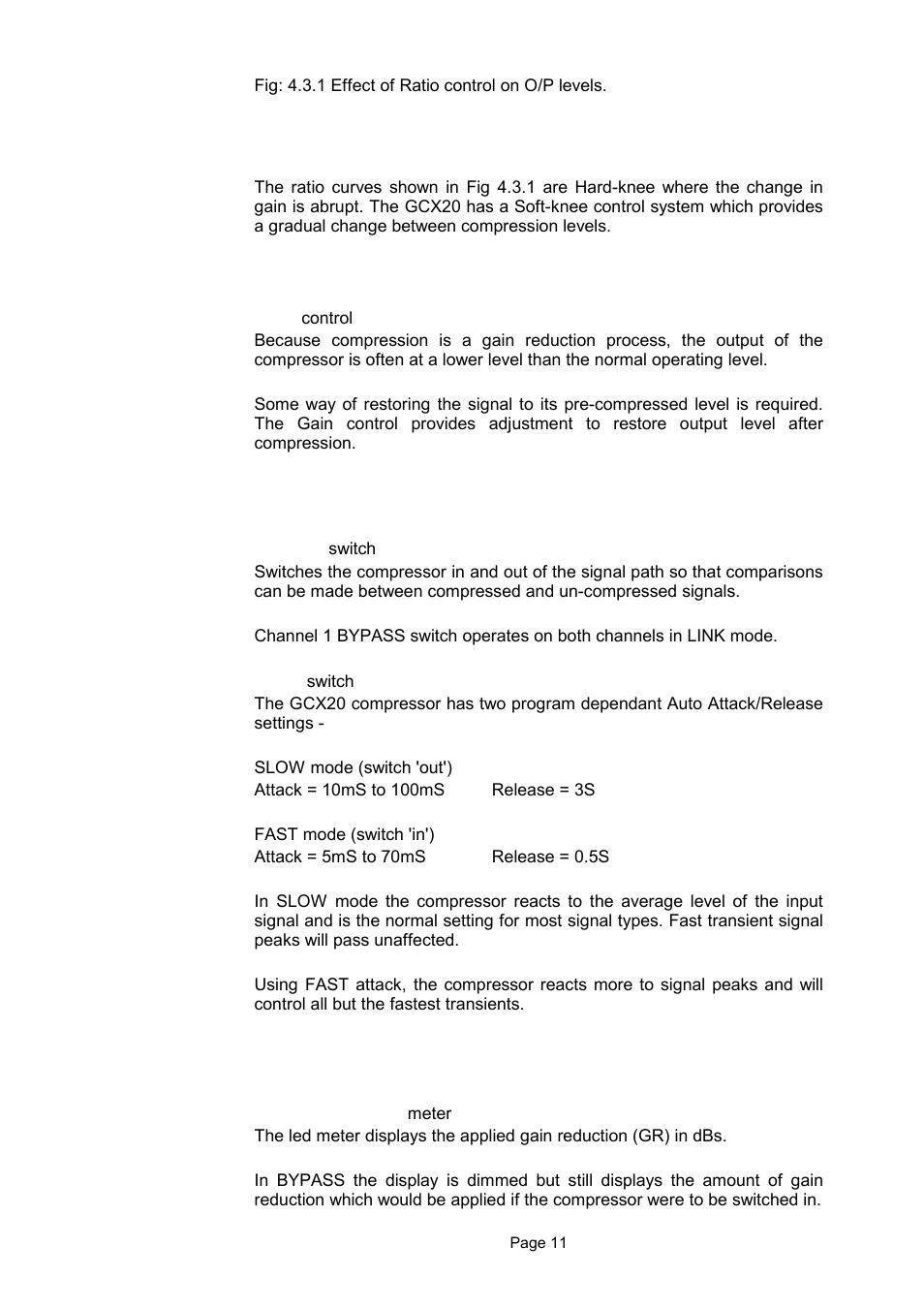 LA Audio GCX20 User Manual | Page 11 / 19