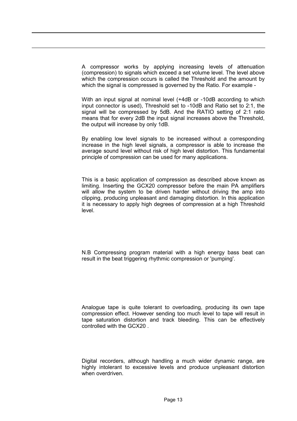 LA Audio GCX20 User Manual | Page 13 / 19