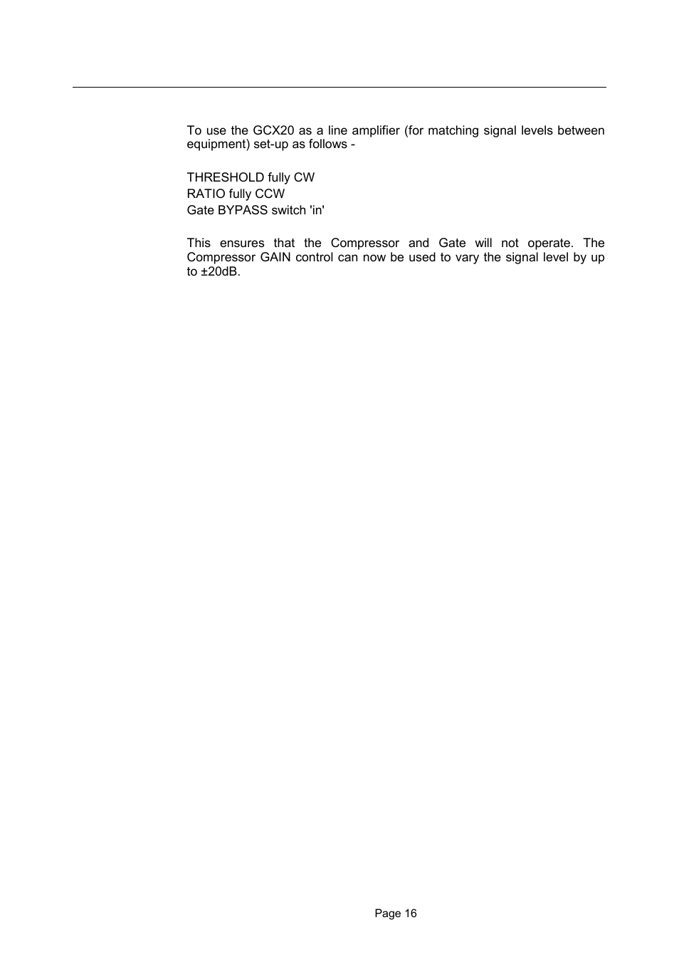 LA Audio GCX20 User Manual | Page 16 / 19