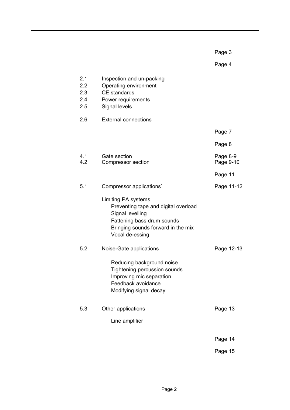 LA Audio GCX20 User Manual | Page 2 / 19