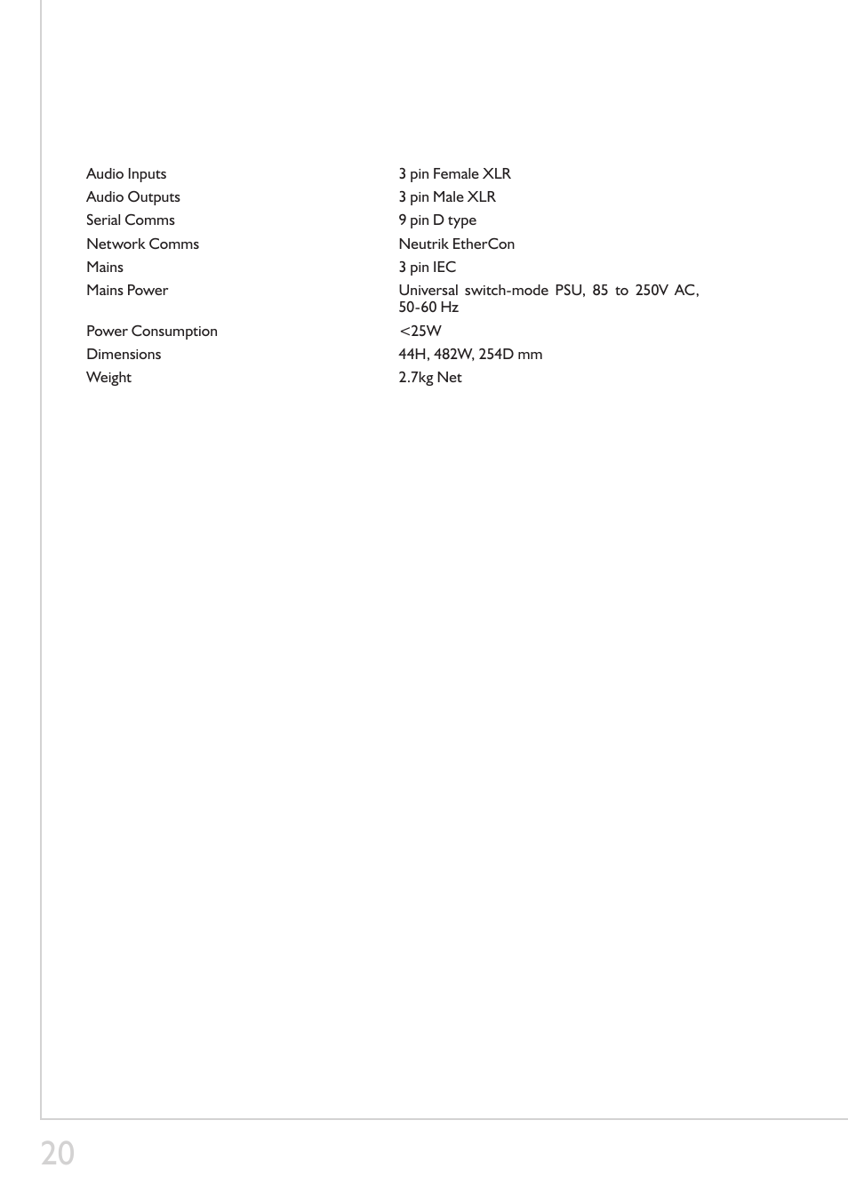 LA Audio DLX200 User Manual | Page 20 / 22