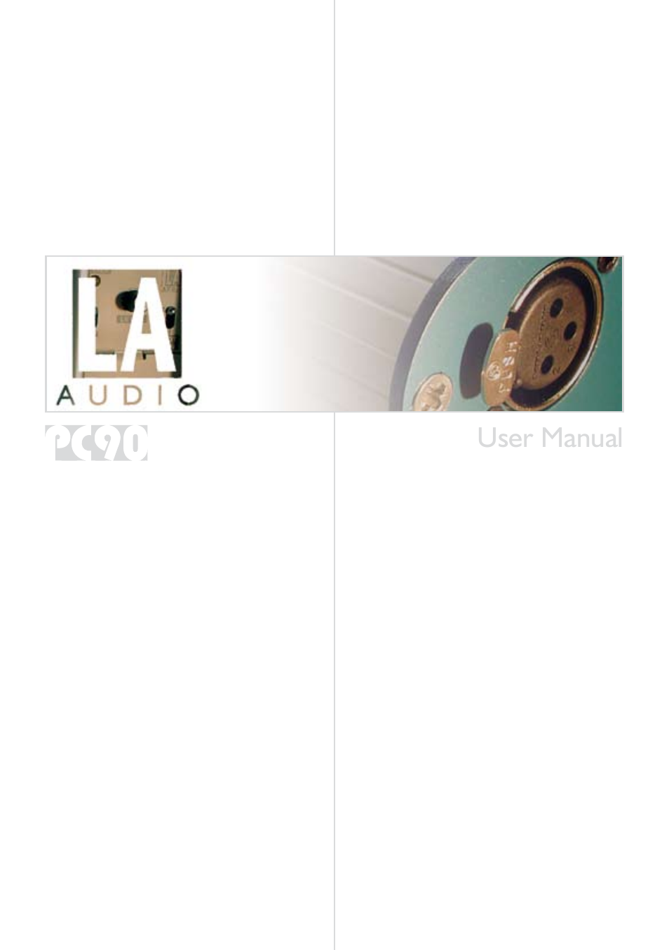 LA Audio PC90 User Manual | 8 pages