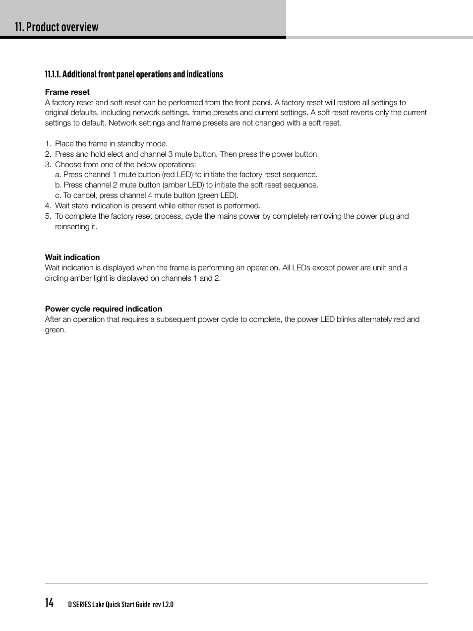 Product overview 14 | Lab.gruppen D Series 80:4L User Manual | Page 14 / 32