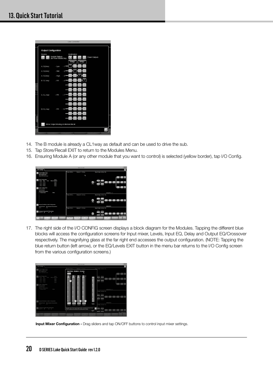 Quick start tutorial 20 | Lab.gruppen D Series 80:4L User Manual | Page 20 / 32