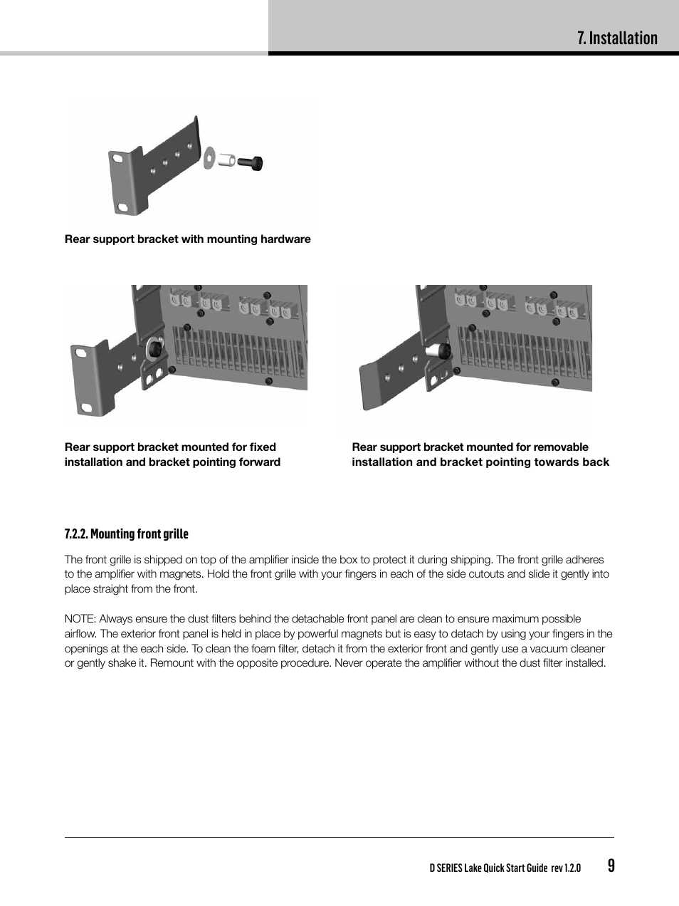 Installation | Lab.gruppen D Series 80:4L User Manual | Page 9 / 32