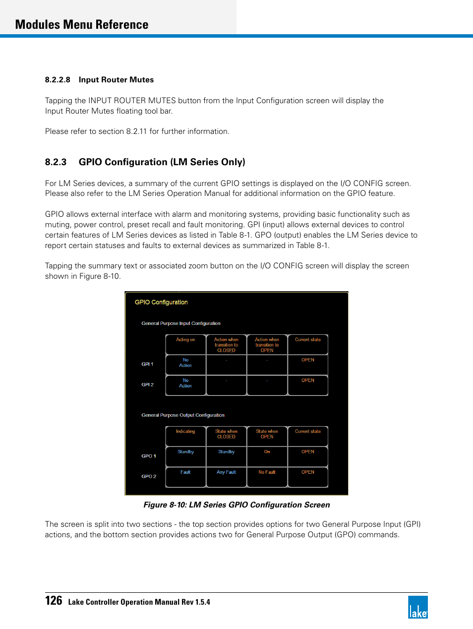 Modules menu reference | Lab.gruppen PLM 20K44 User Manual | Page 131 / 314