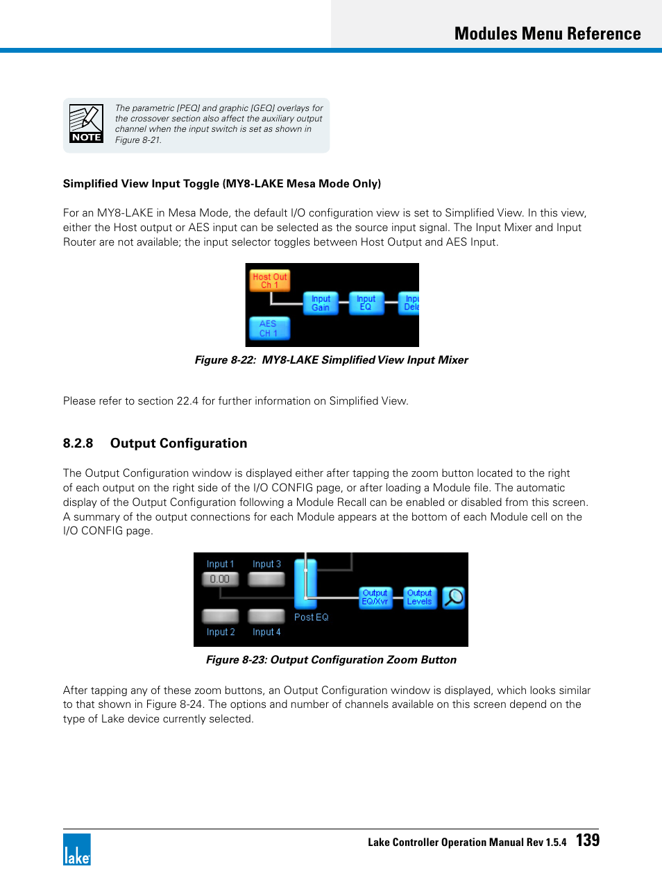 Modules menu reference 139 | Lab.gruppen PLM 20K44 User Manual | Page 144 / 314