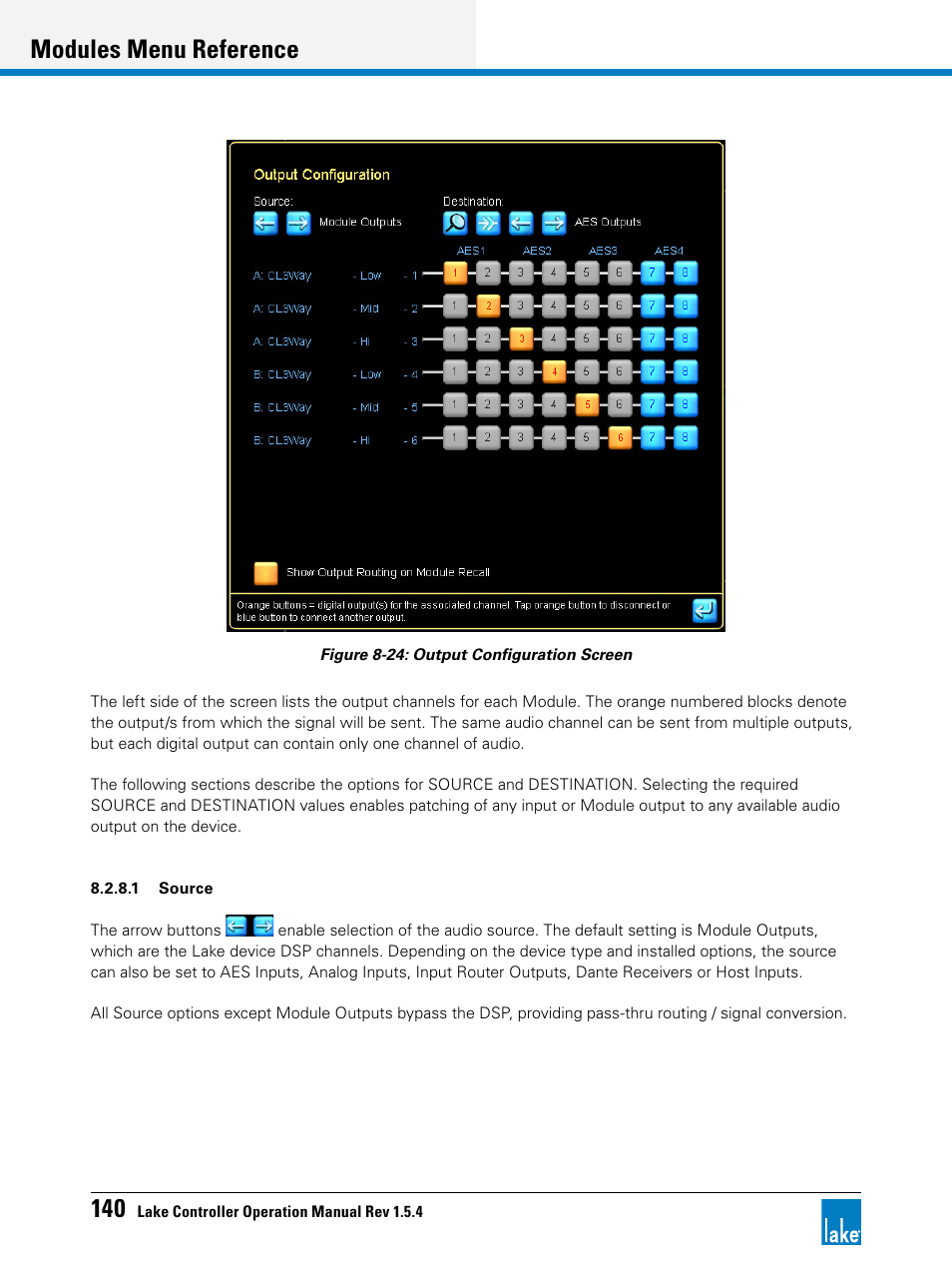 Modules menu reference | Lab.gruppen PLM 20K44 User Manual | Page 145 / 314