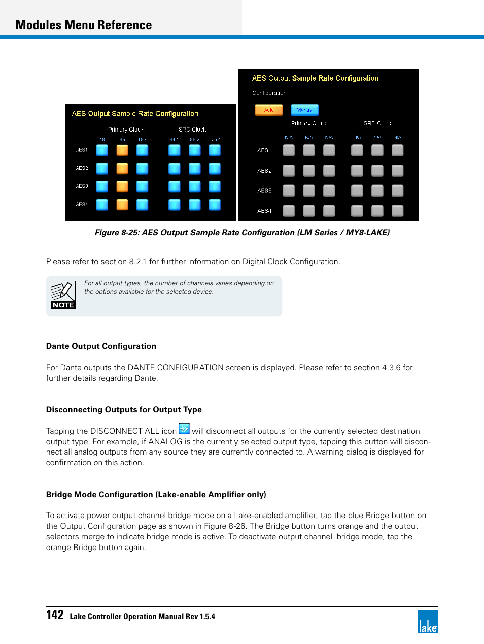 Modules menu reference | Lab.gruppen PLM 20K44 User Manual | Page 147 / 314