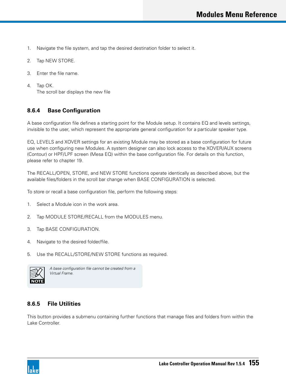 Modules menu reference 155 | Lab.gruppen PLM 20K44 User Manual | Page 160 / 314