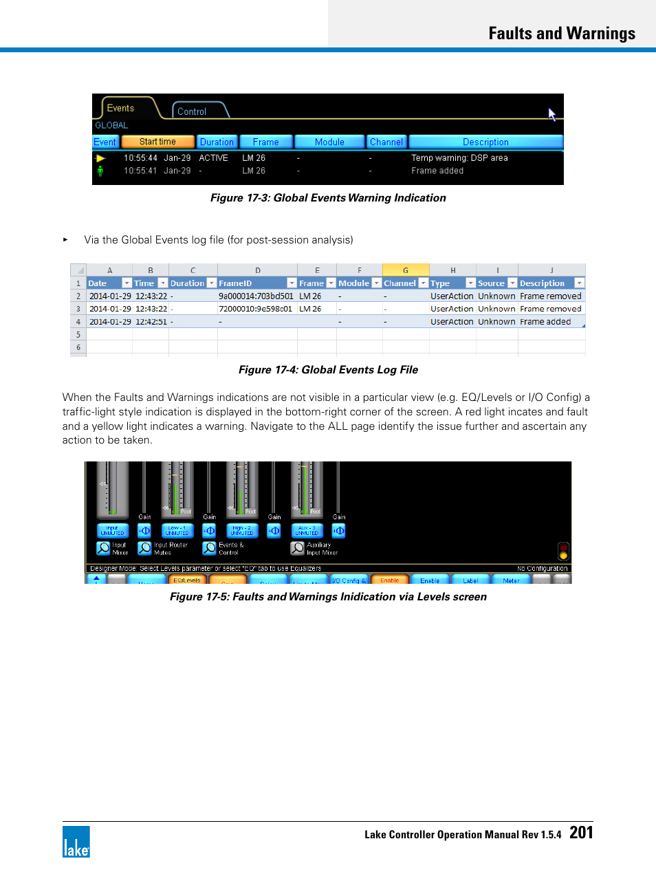Faults and warnings 201 | Lab.gruppen PLM 20K44 User Manual | Page 206 / 314
