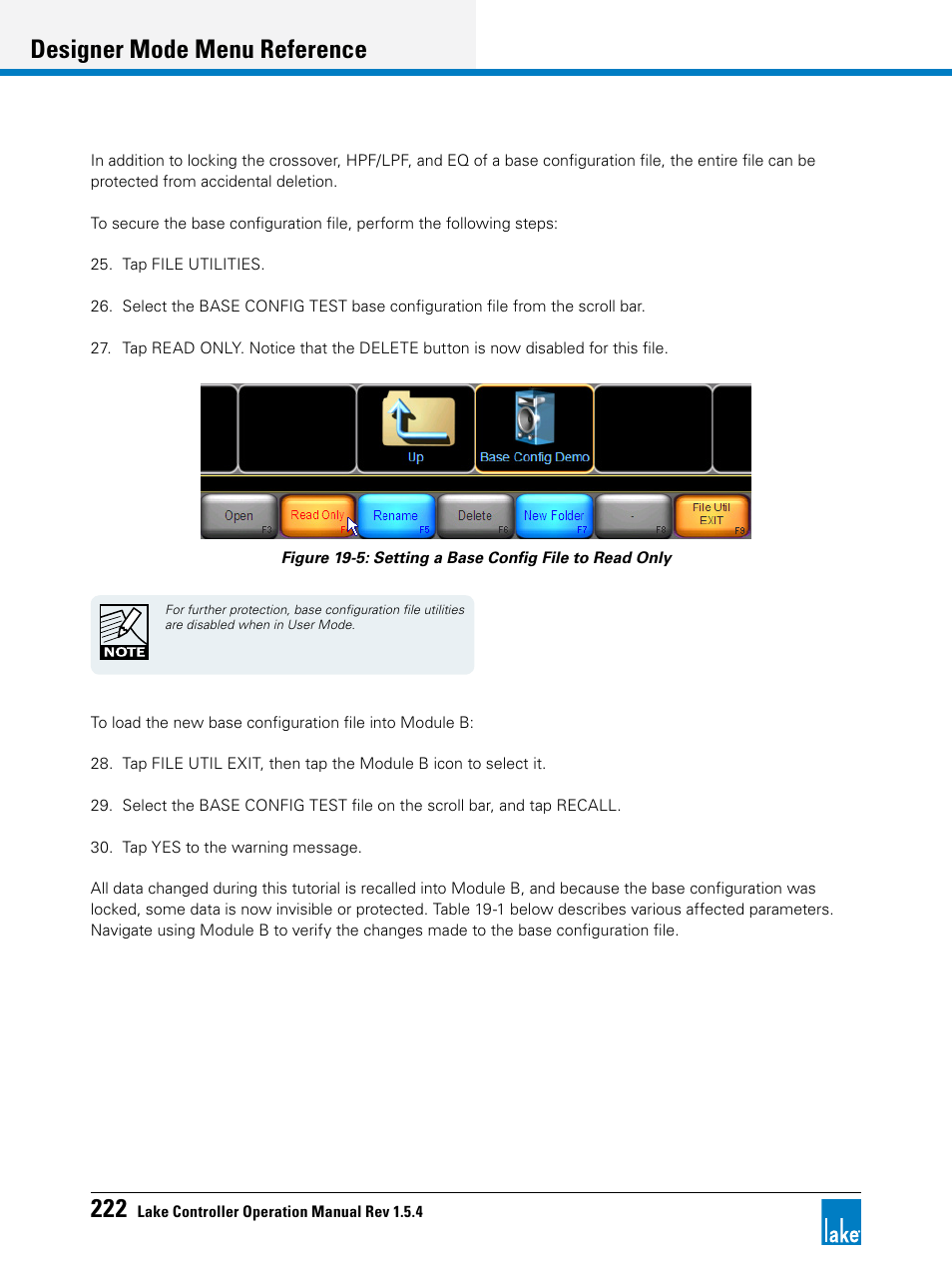 Designer mode menu reference | Lab.gruppen PLM 20K44 User Manual | Page 227 / 314