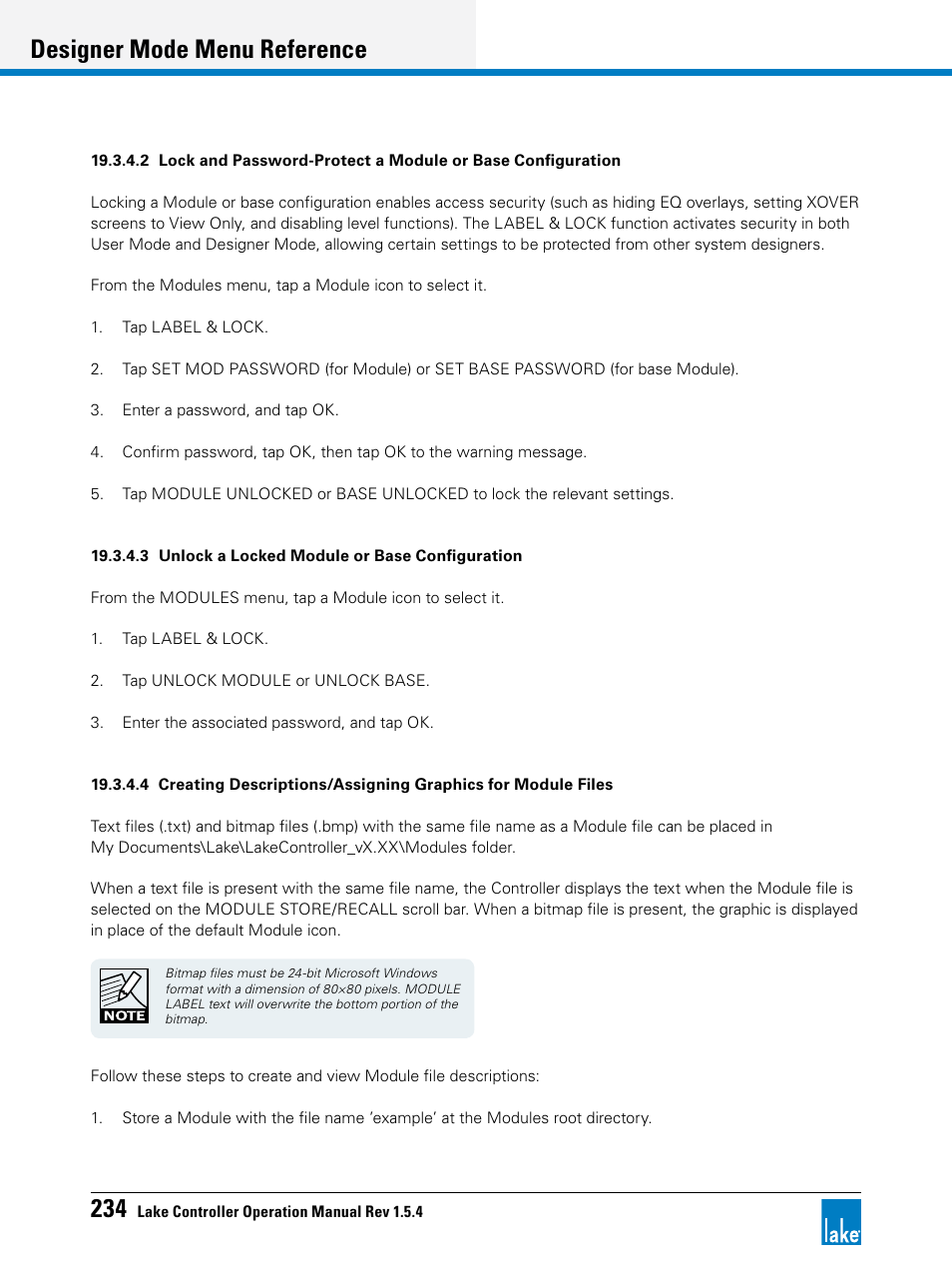 Designer mode menu reference | Lab.gruppen PLM 20K44 User Manual | Page 239 / 314