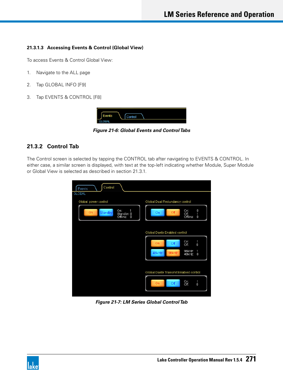 N 21.3.2 f, D figure 21-6, Lm series reference and operation 271 | Lab.gruppen PLM 20K44 User Manual | Page 276 / 314