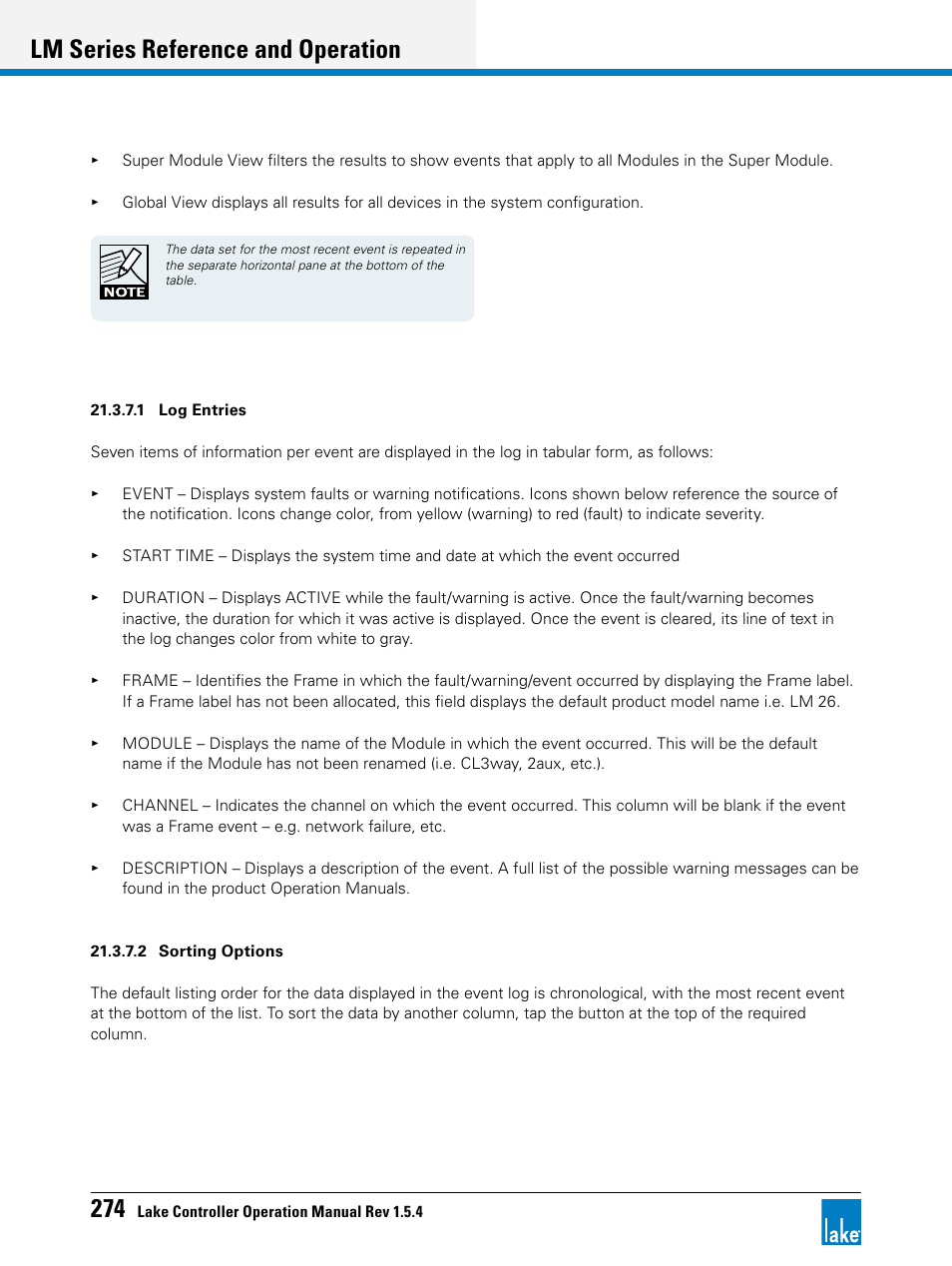 Lm series reference and operation | Lab.gruppen PLM 20K44 User Manual | Page 279 / 314