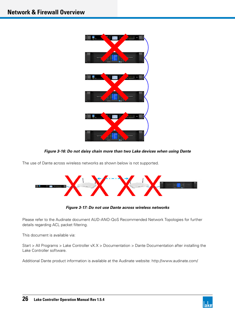 Network & firewall overview | Lab.gruppen PLM 20K44 User Manual | Page 31 / 314