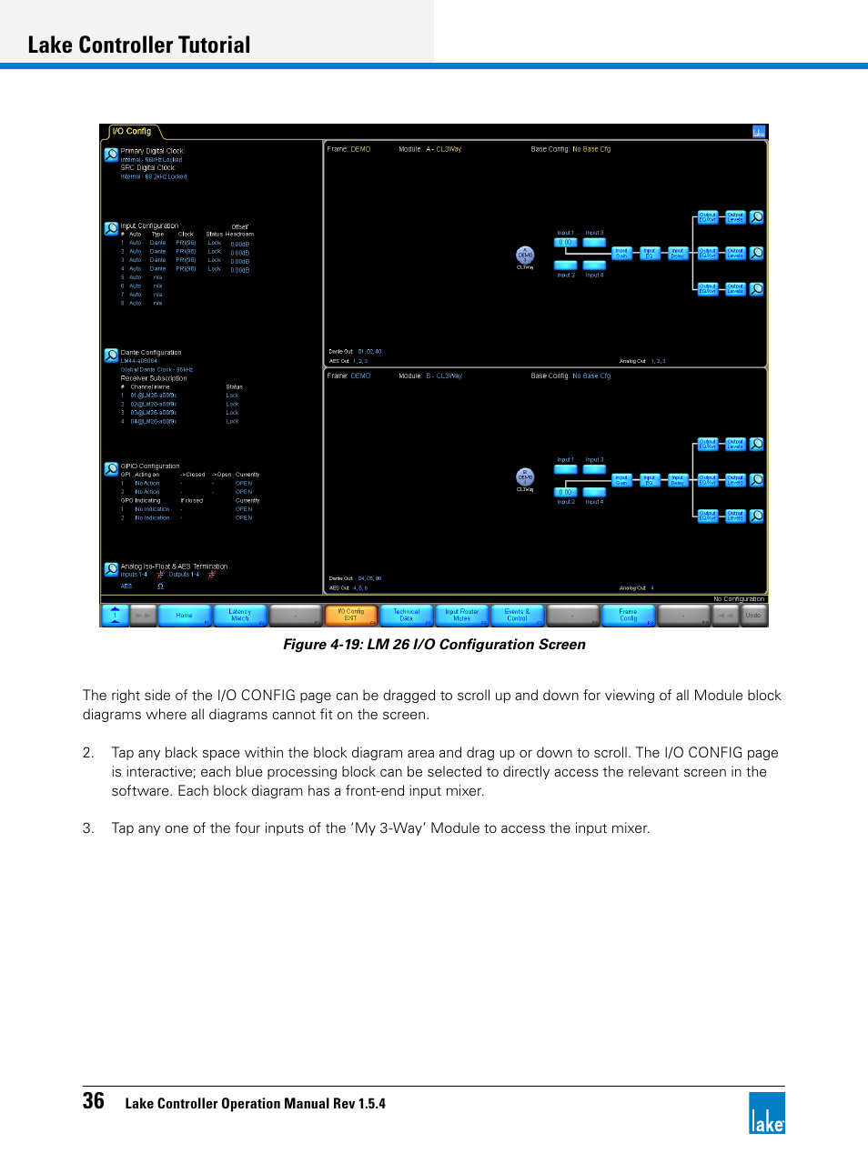 Lake controller tutorial | Lab.gruppen PLM 20K44 User Manual | Page 41 / 314