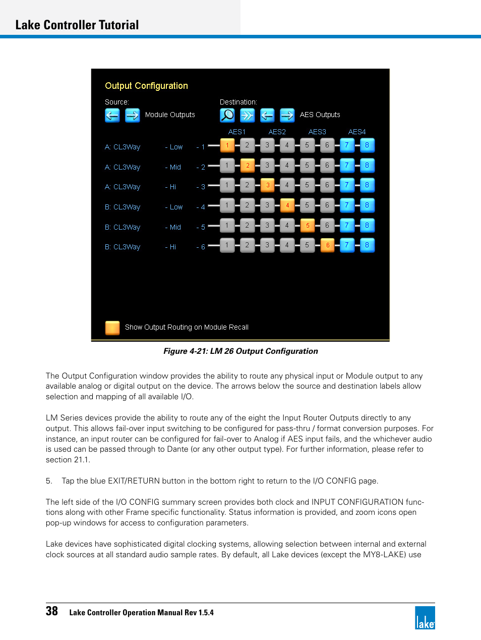 Lake controller tutorial | Lab.gruppen PLM 20K44 User Manual | Page 43 / 314