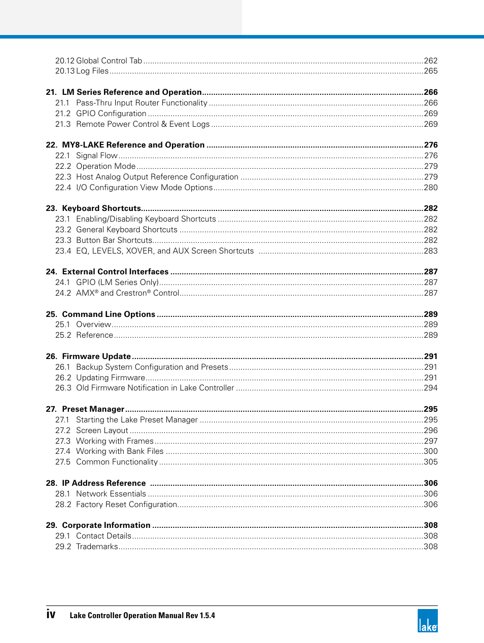 Lab.gruppen PLM 20K44 User Manual | Page 5 / 314