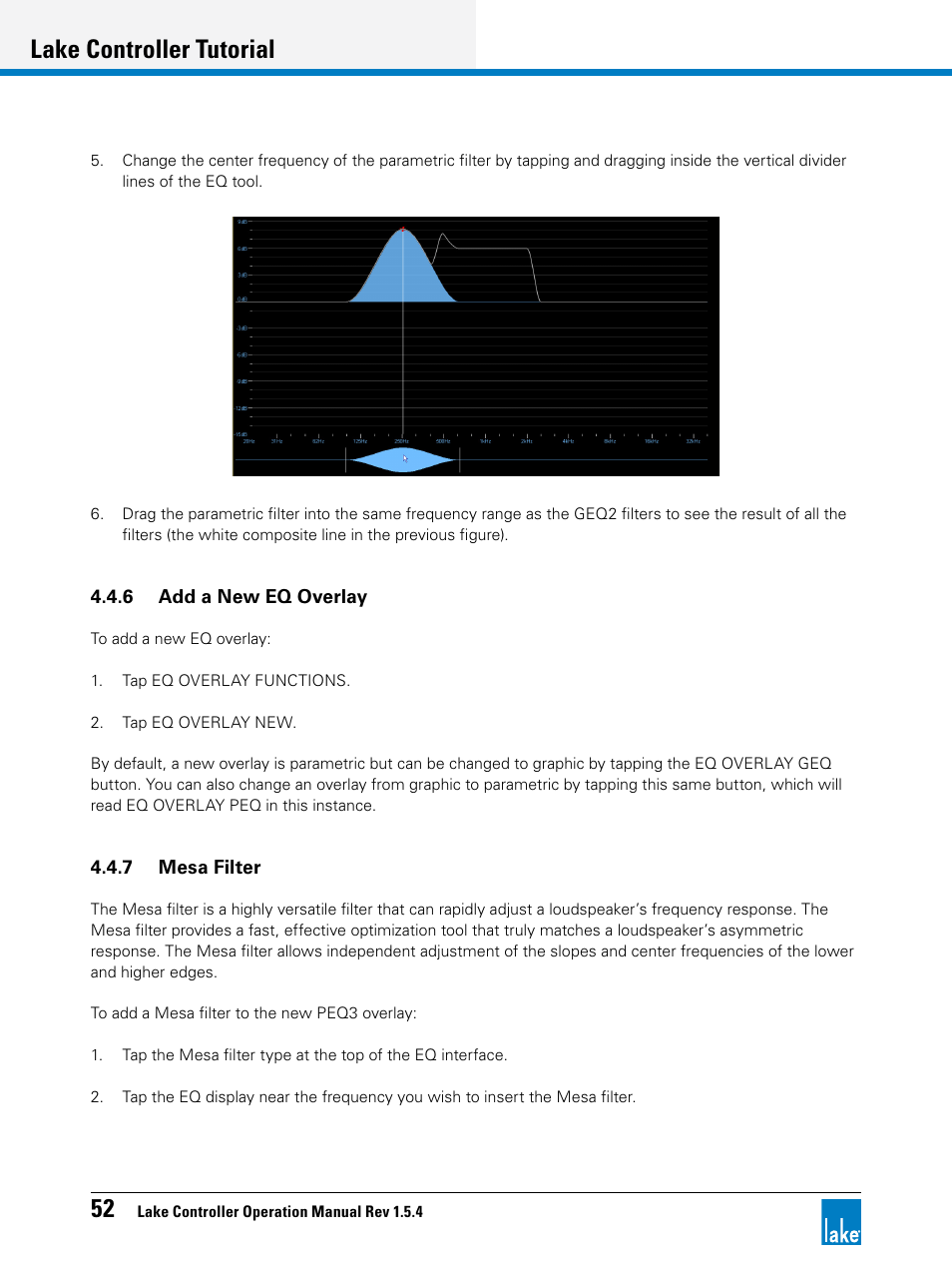 Lake controller tutorial | Lab.gruppen PLM 20K44 User Manual | Page 57 / 314