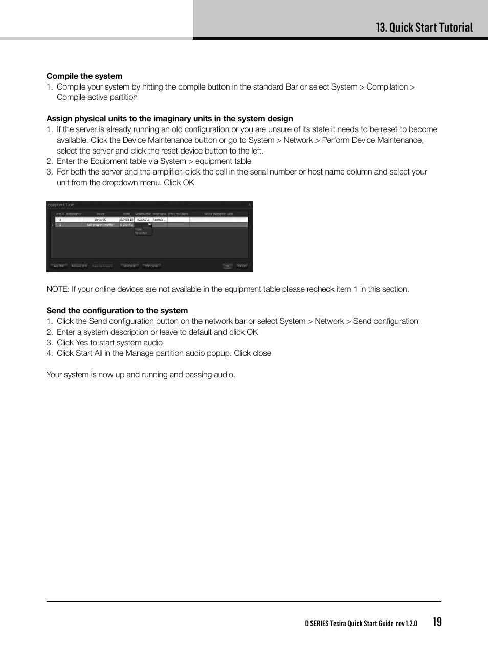 Quick start tutorial | Lab.gruppen D Series 80:4T/Ta User Manual | Page 19 / 28