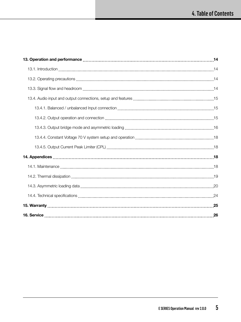 Lab.gruppen E 8:2 User Manual | Page 5 / 28