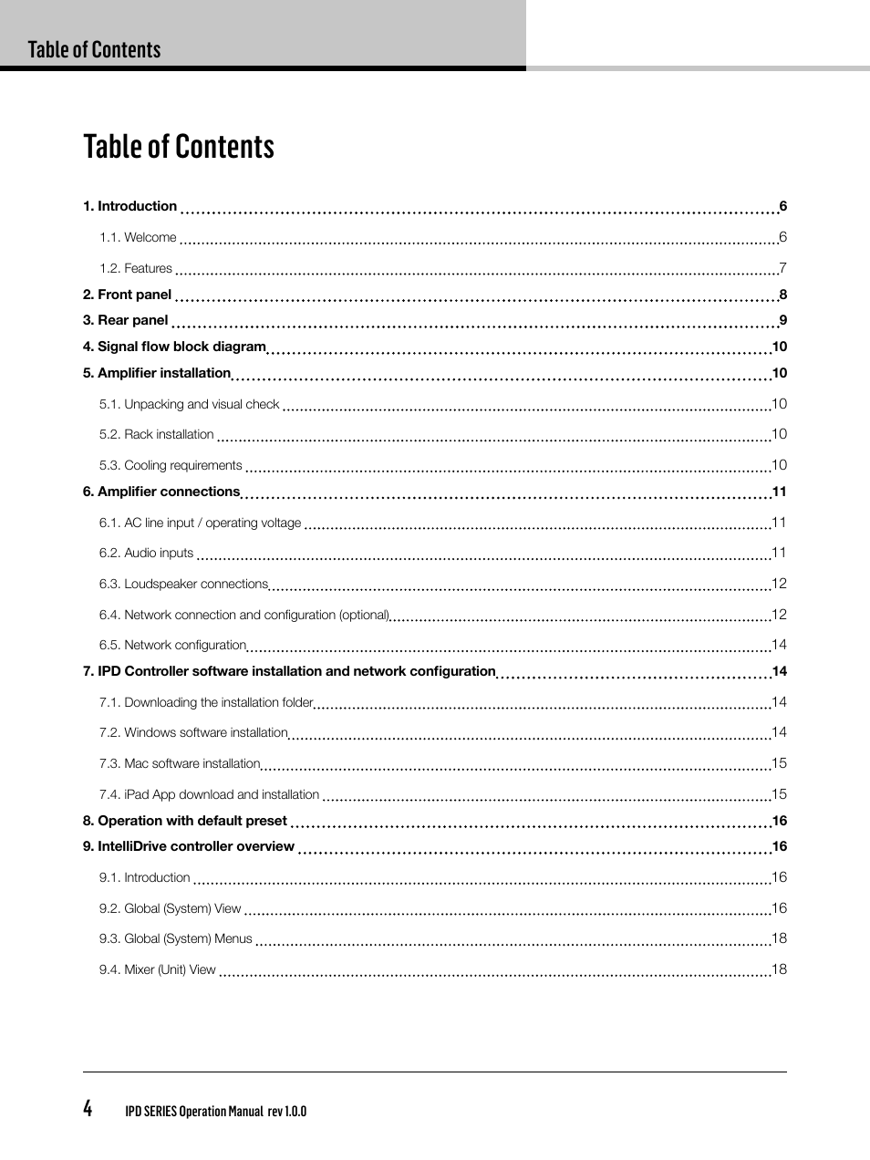 Lab.gruppen IPD 2400 User Manual | Page 4 / 36