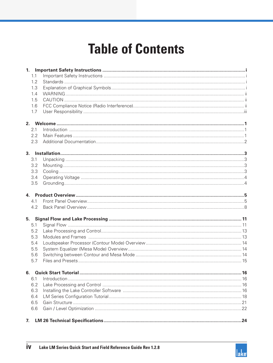 Lab.gruppen LM 44 User Manual | Page 5 / 34