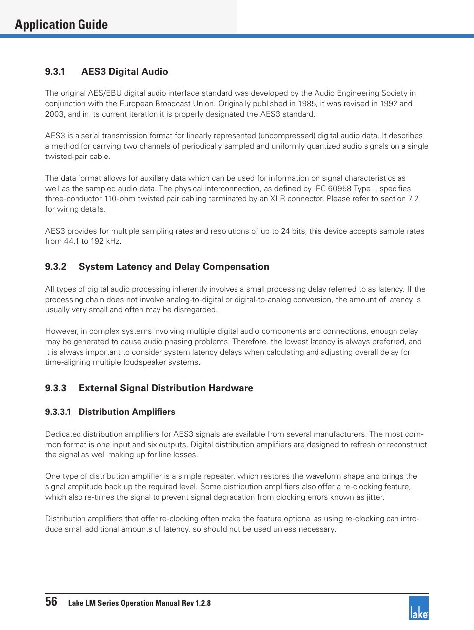 56 application guide | Lab.gruppen LM 44 User Manual | Page 62 / 71