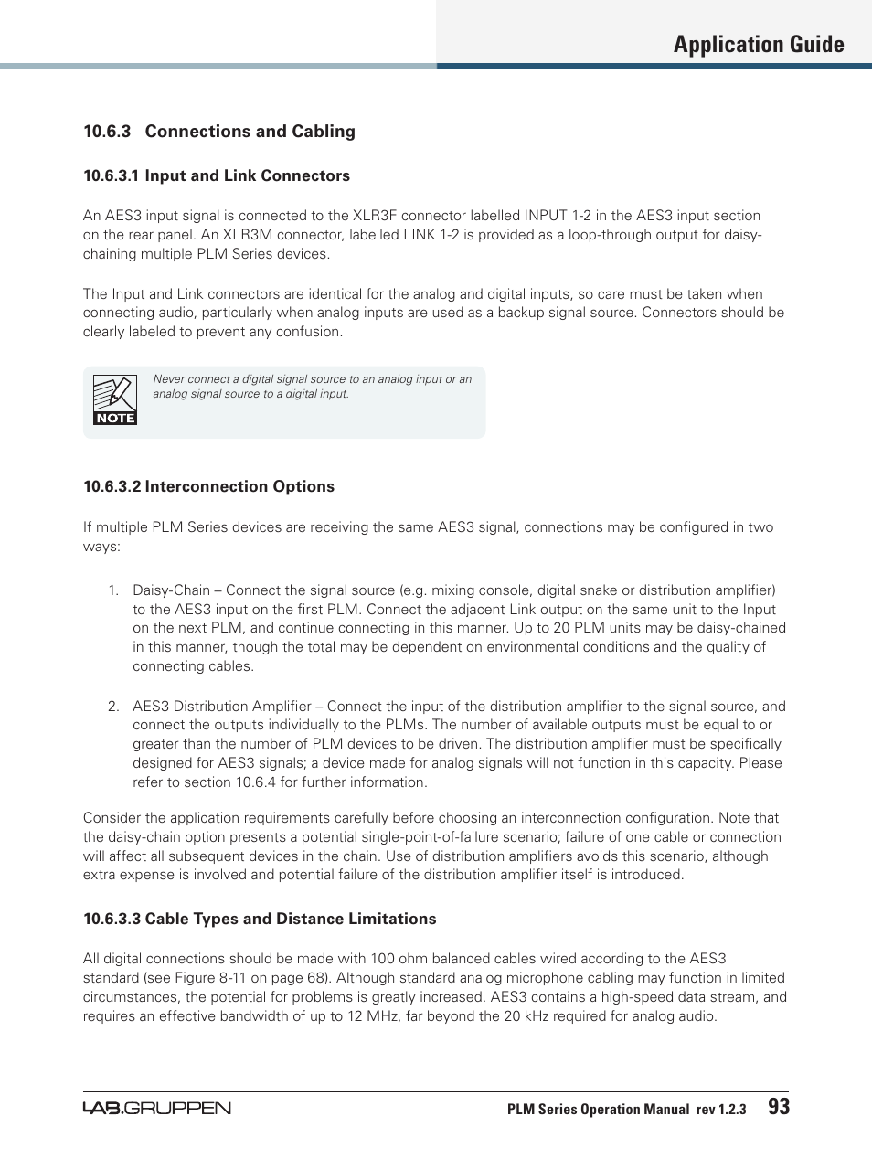 Application guide 93 | Lab.gruppen PLM 20000Q User Manual | Page 99 / 106