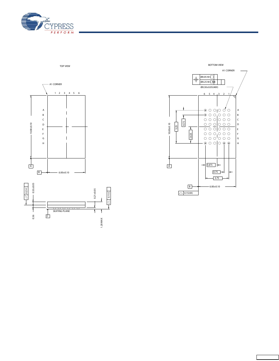 Package diagrams, Continued) | Cypress CY14B108L User Manual | Page 18 / 20