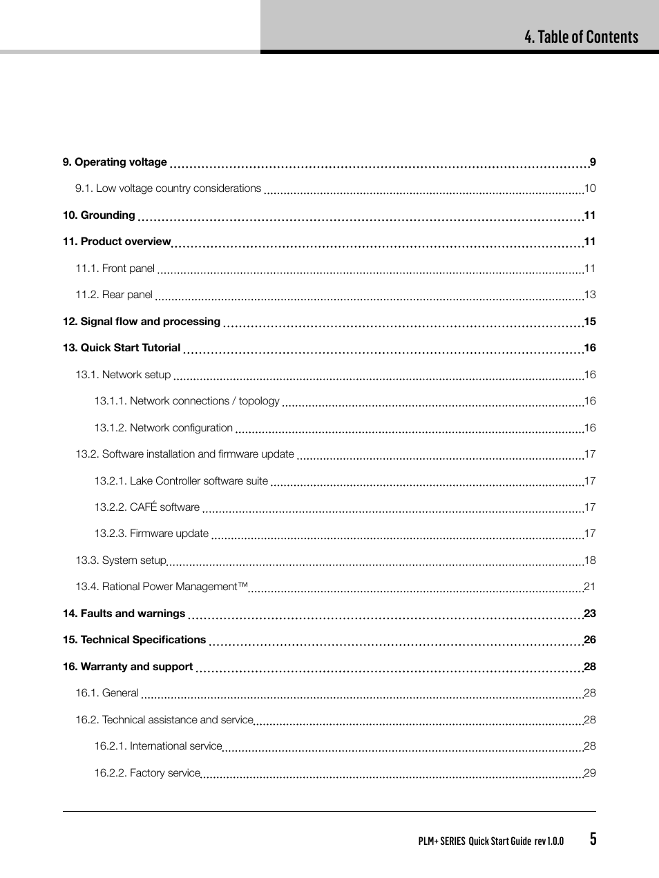 Lab.gruppen PLM 20K44 User Manual | Page 5 / 32