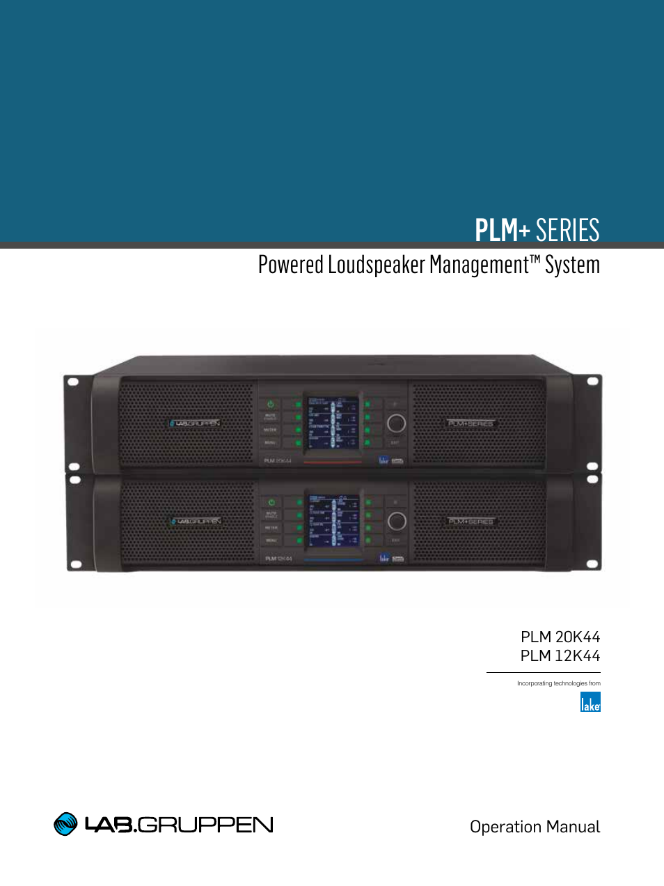 Lab.gruppen PLM 20K44 User Manual | 92 pages