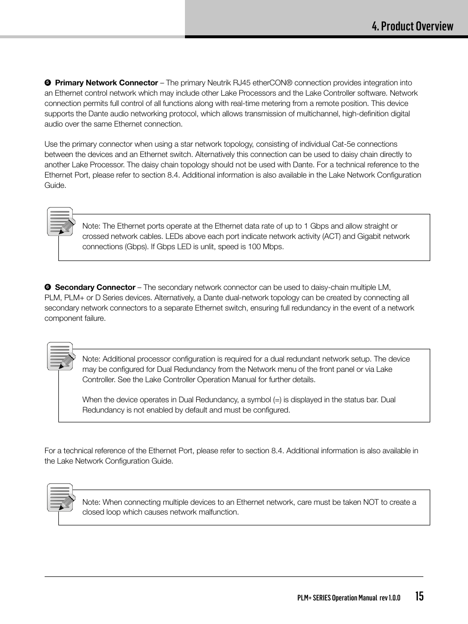Product overview | Lab.gruppen PLM 20K44 User Manual | Page 15 / 92
