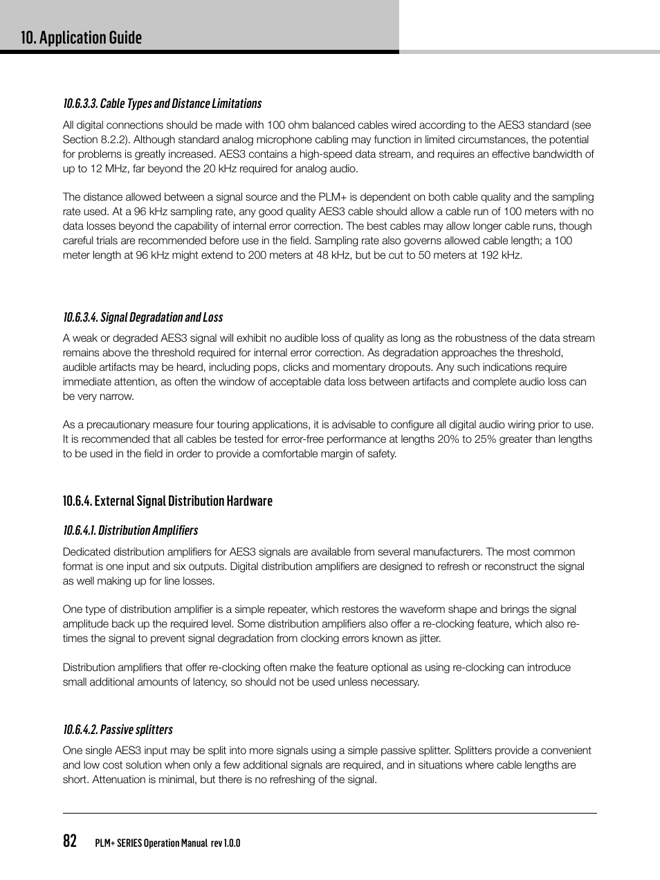 Application guide 82 | Lab.gruppen PLM 20K44 User Manual | Page 82 / 92