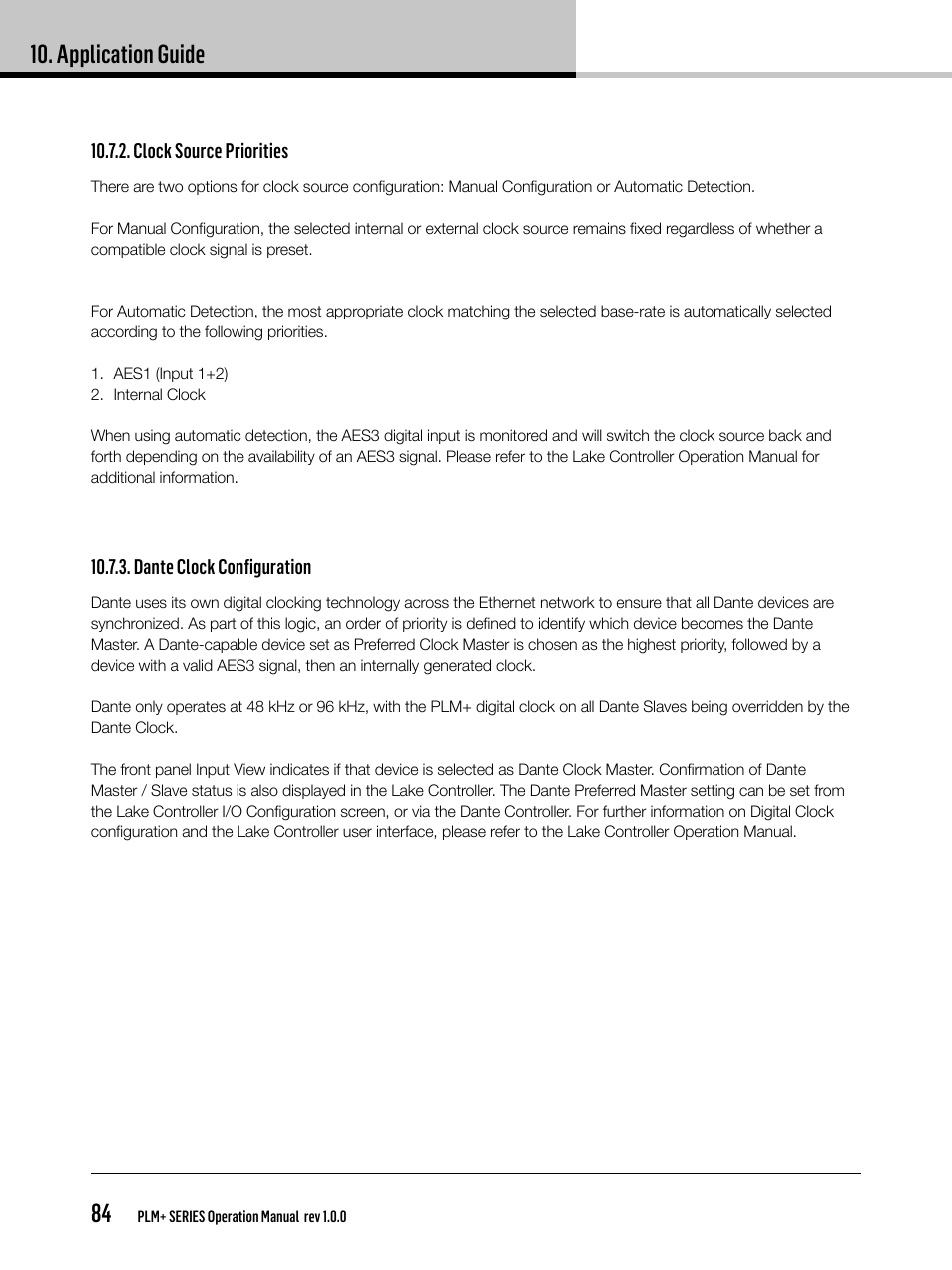 Application guide 84 | Lab.gruppen PLM 20K44 User Manual | Page 84 / 92