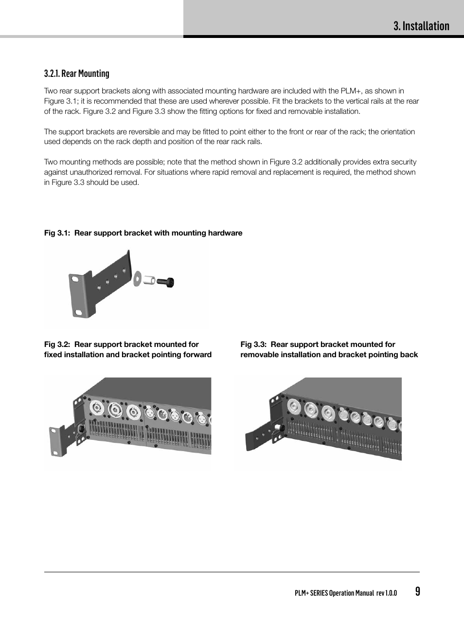 Installation | Lab.gruppen PLM 20K44 User Manual | Page 9 / 92