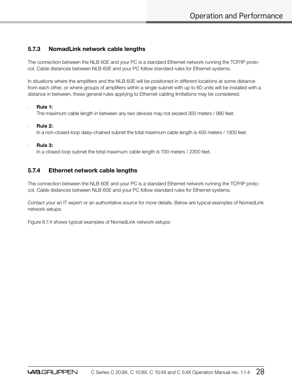 Operation and performance 28 | Lab.gruppen C Series 5:4X User Manual | Page 35 / 48