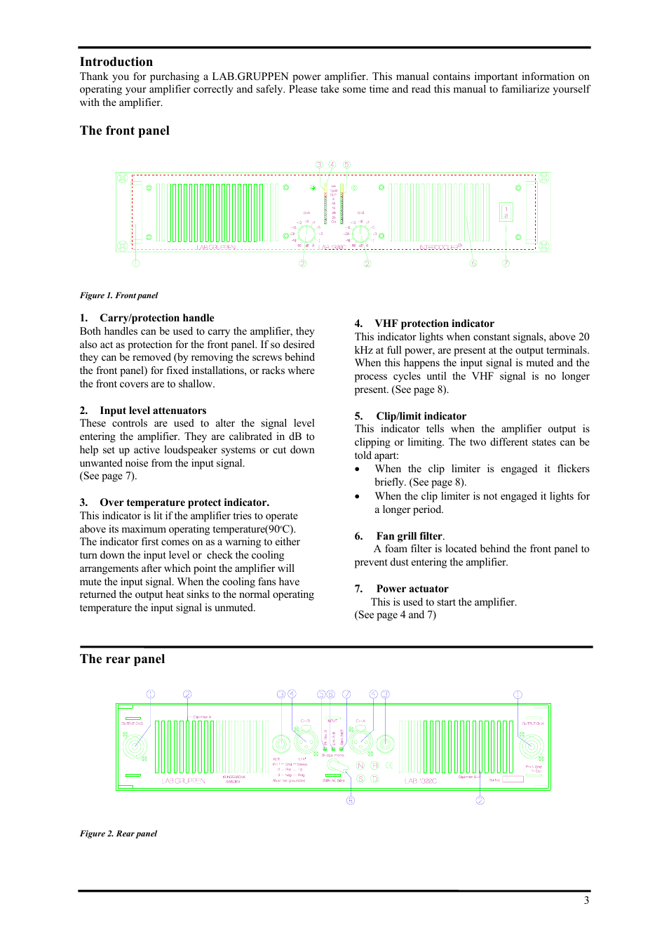 Lab.gruppen LAB 1300C User Manual | Page 3 / 12
