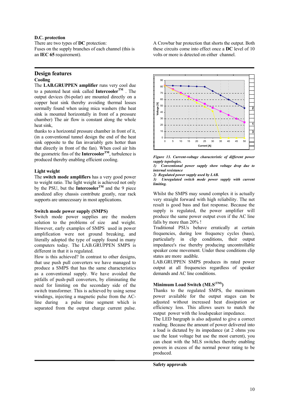 Design features | Lab.gruppen LAB 1600 User Manual | Page 10 / 13