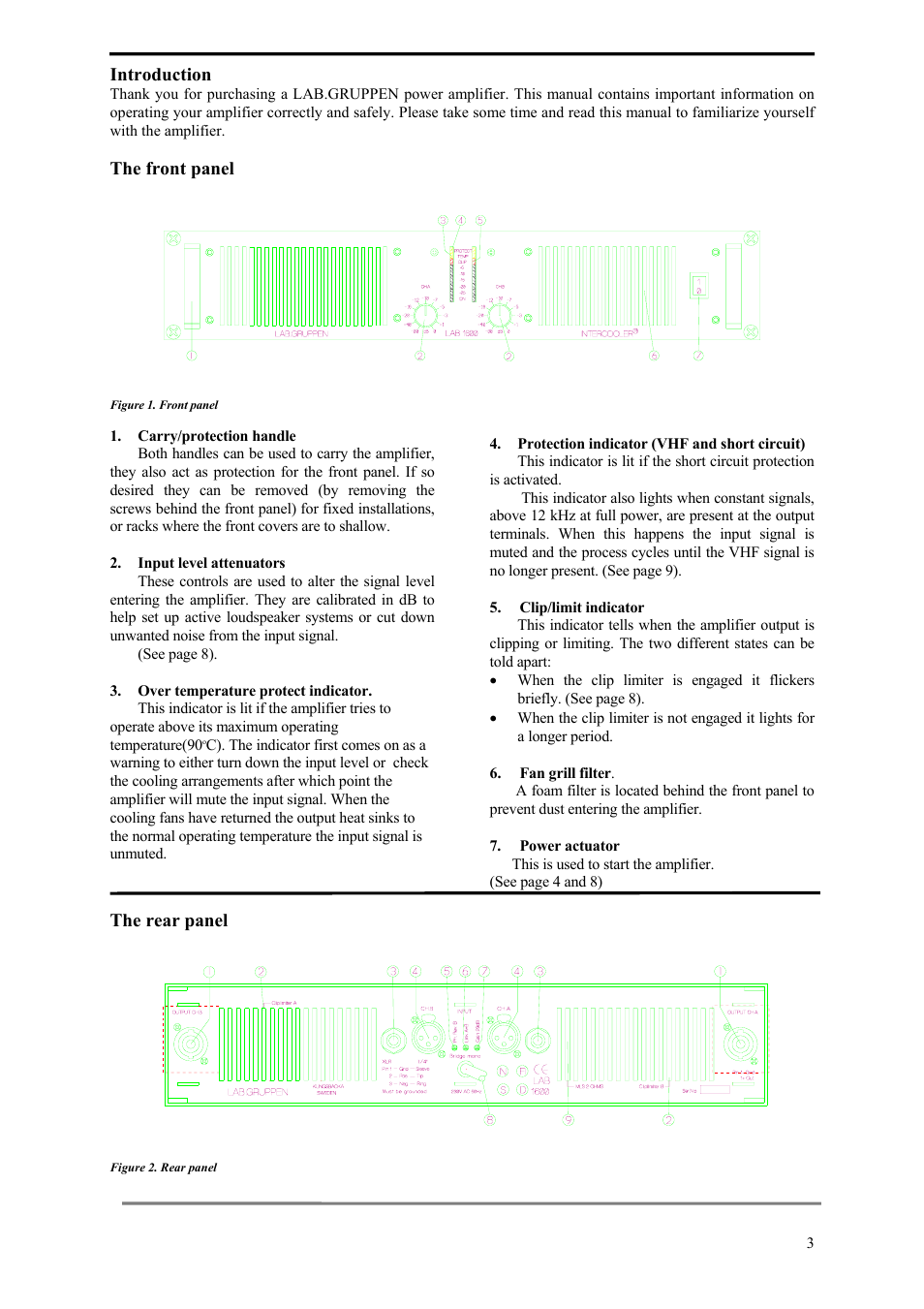Lab.gruppen LAB 1600 User Manual | Page 3 / 13