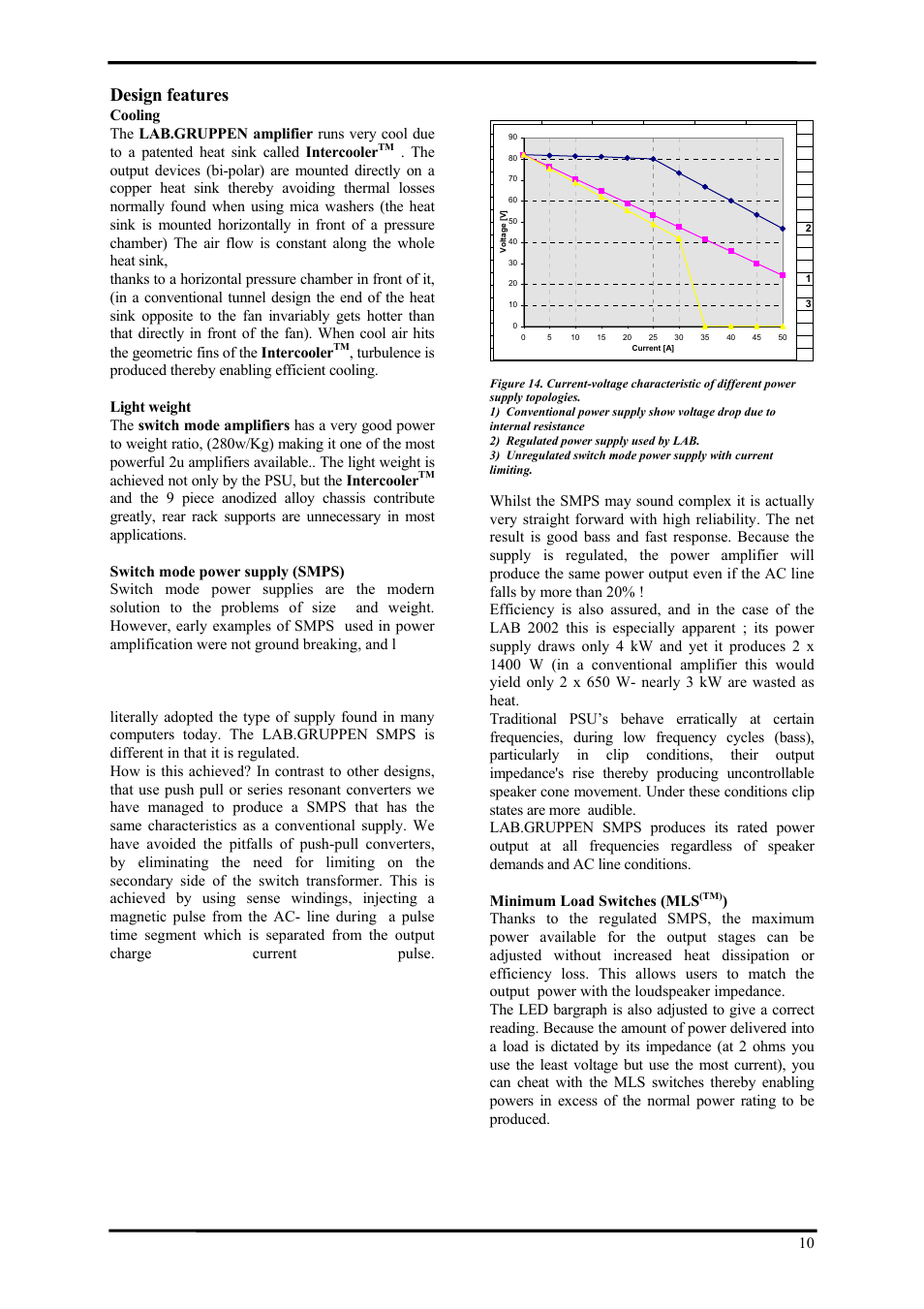 Design features | Lab.gruppen LAB 2002 User Manual | Page 10 / 13