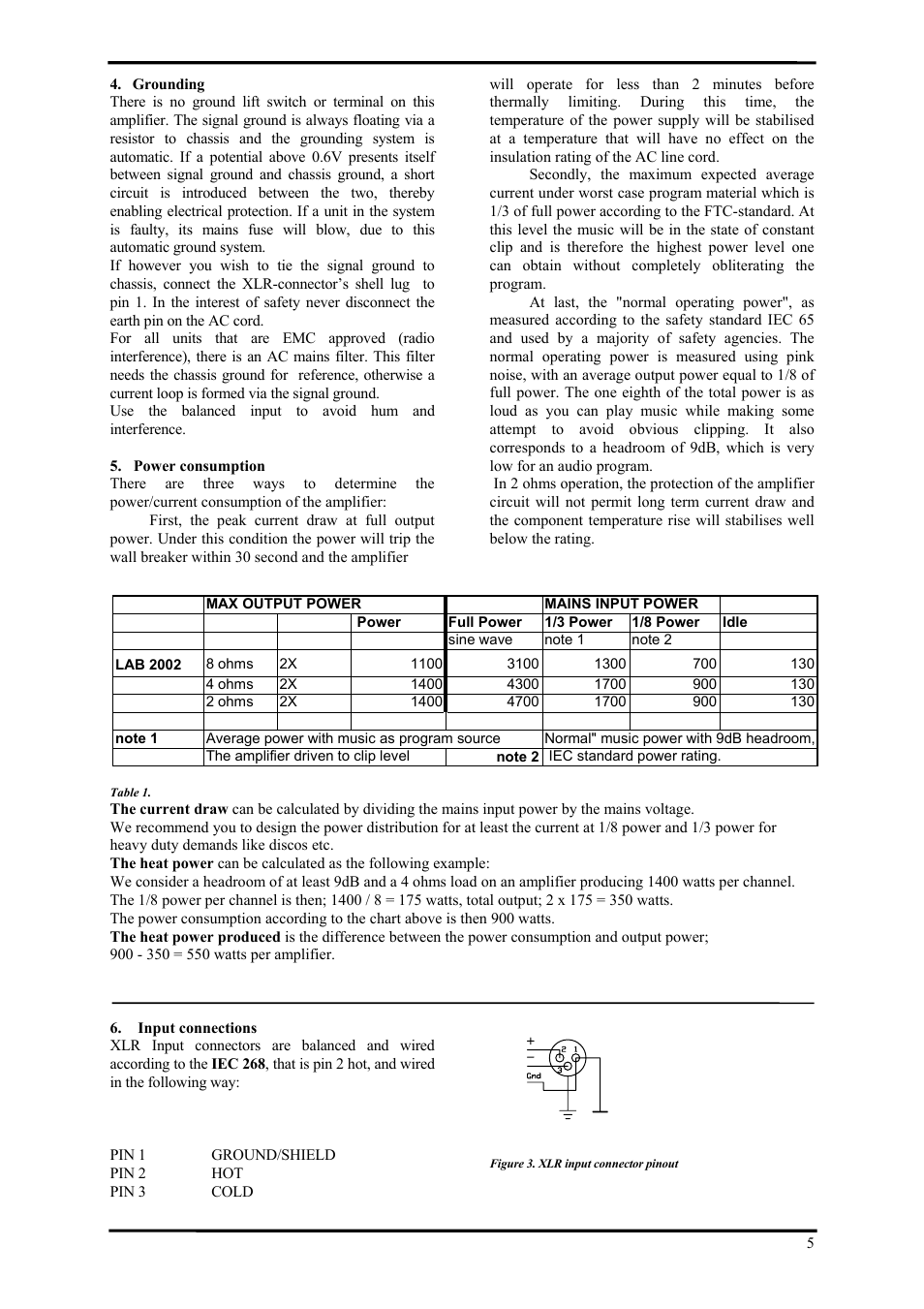 Lab.gruppen LAB 2002 User Manual | Page 5 / 13