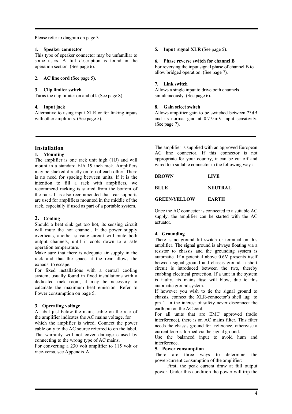 Lab.gruppen LAB 300 User Manual | Page 4 / 11