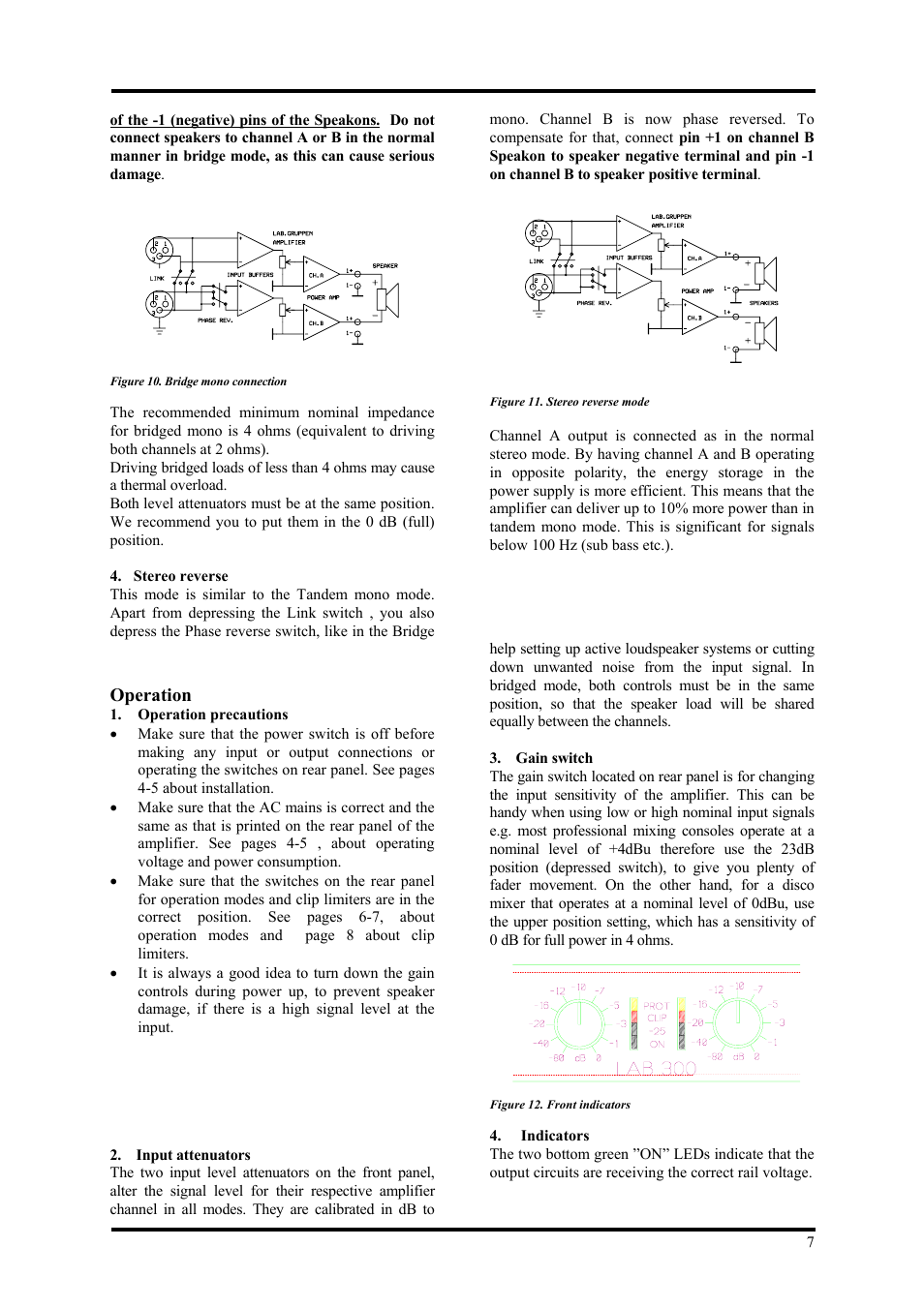 Lab.gruppen LAB 300 User Manual | Page 7 / 11