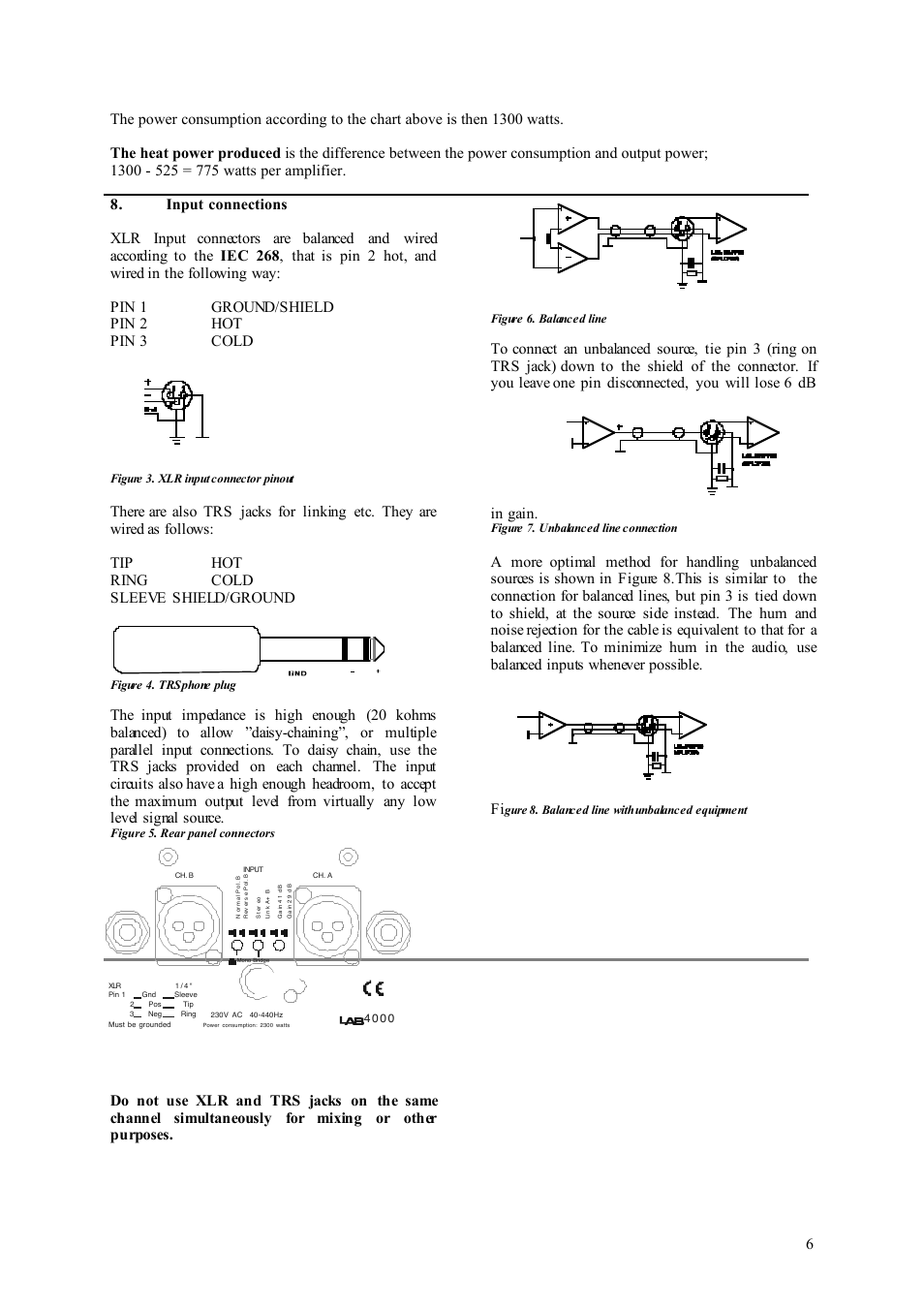 Lab.gruppen LAB 4000 User Manual | Page 6 / 13