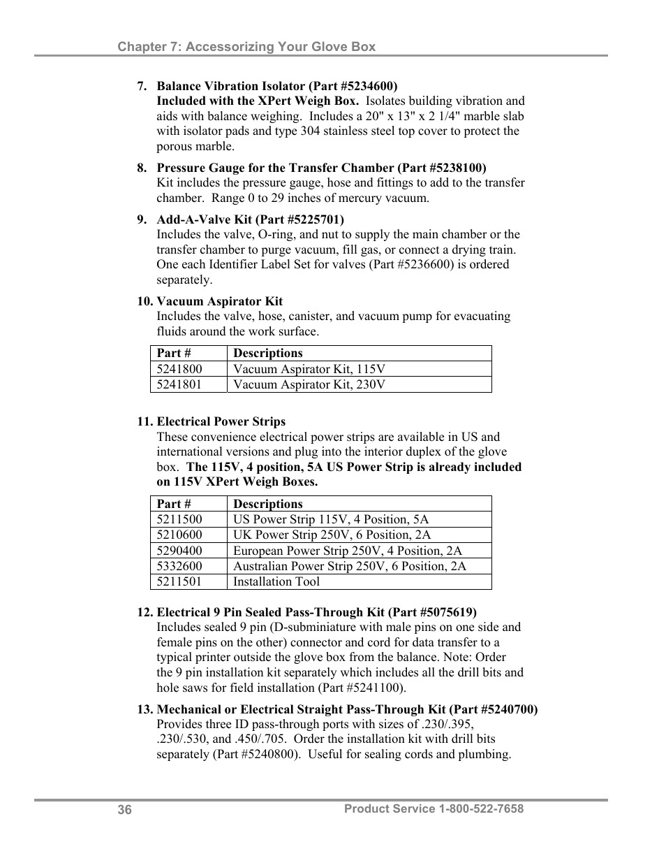 Labconco XPert Weigh Boxes 5220331 User Manual | Page 40 / 55