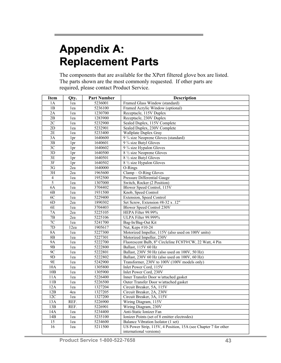 Labconco XPert Weigh Boxes 5220331 User Manual | Page 47 / 55