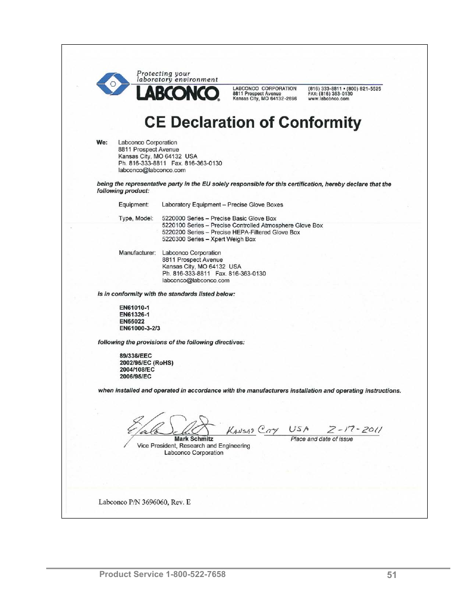 Labconco XPert Weigh Boxes 5220331 User Manual | Page 55 / 55